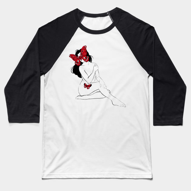 Girls Baseball T-Shirt by Bad Artist